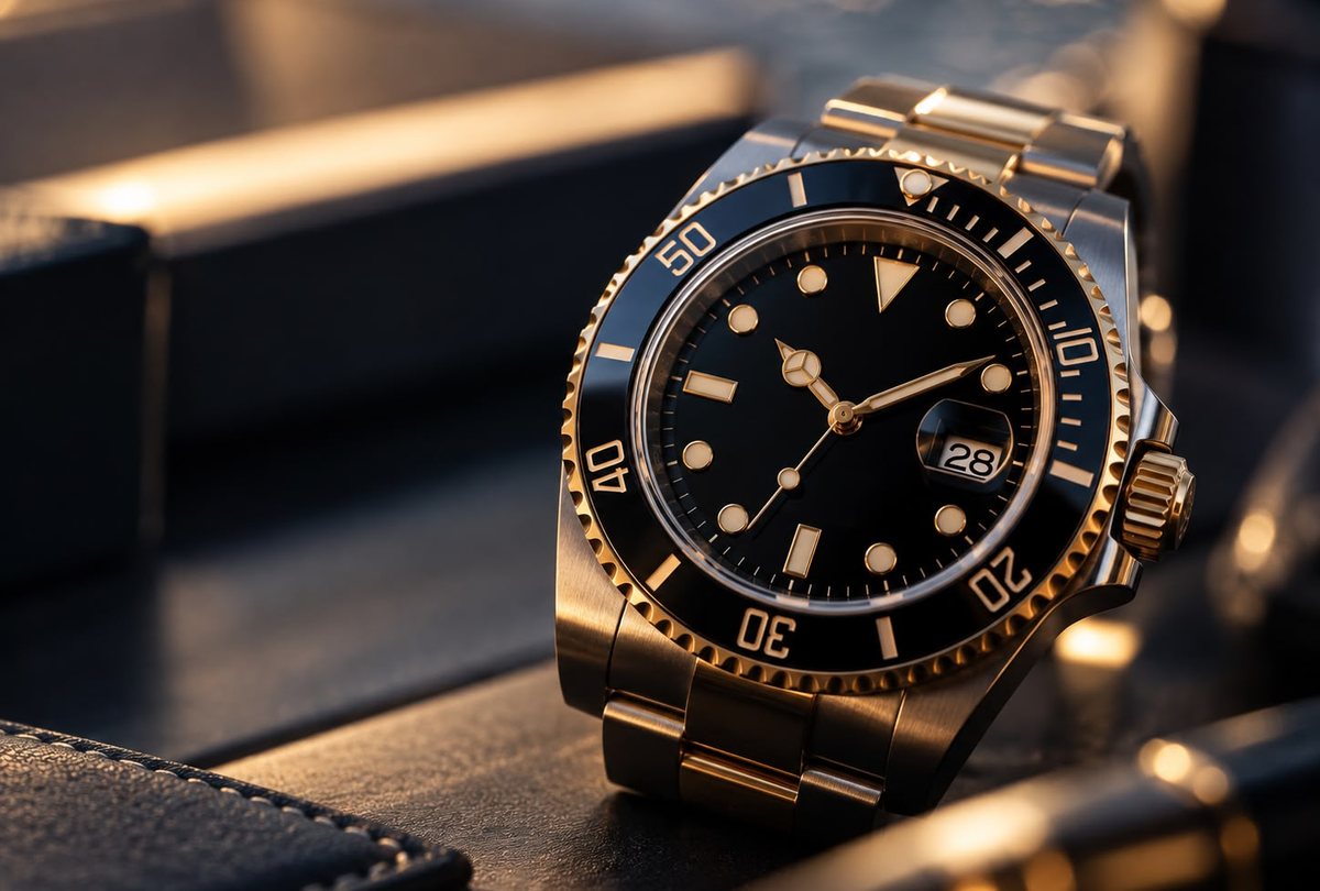 Luxury gold watch